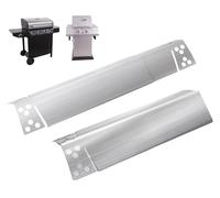 Piastre riscaldanti universali per barbecue Charbroil e altre griglie a gas, piastre di ricambio regolabili in acciaio inox, copertura per bruciatore della tenda riscaldante, per griglia CharBroil, si