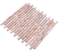 Piastrella a mosaico in marmo naturale rosso mattone rossoverona per pavimenti, pareti, bagno, WC, doccia, cucina, specchio per piastrelle, rivestimento per vasca da bagno, mosaico