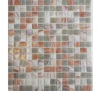 Piastrella a mosaico in vetro color oro grigio beige chiaro per pavimenti, pareti, bagno, WC, doccia, cucina, specchio per piastrelle, rivestimento per vasca da bagno, mosaico