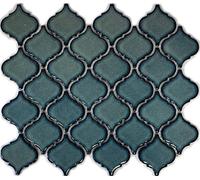 Piastrella a mosaico retro vintage ceramica fiorentina blu screziato lucido per doccia WC specchio cucina vasca da bagno WB13-0408