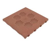 Piastrella autobloccante pp cotto cm 40x40 h.cm 2,5 conf. da 4pz