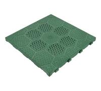 Piastrella autobloccante pp verde cm 40x40 h.cm 2,5 conf. da 4pz