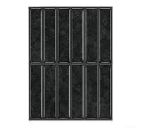 Piastrella backsplash della parete del vinile con il disegno della metropolitana del vetro di mare per la decorazione della cucina Materiale ABS 23 17cm Dimensioni (GST19)