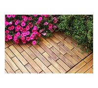 Piastrella da esterno in legno di Acacia sp 2,5 cm 30x30 cm
