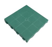 Piastrella da esterno in polipropilene chiusa Combi verde 39x39 cm Verde