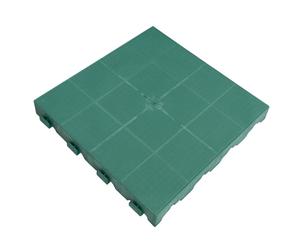 Piastrella da esterno in polipropilene chiusa Combi verde 39x39 cm Verde