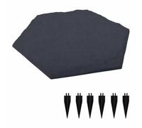 Piastrella da Giardino, color to 3, color to 3, Forma Esagonale | Resistente Alle Intemperie, Piastrelle da Giardino con Picchetti da Terra, Leggero, Piastra, per Prato