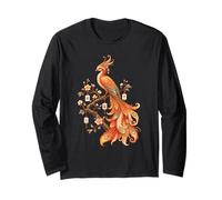 Piastrella Decorativa Mahjong Phoenix Bird Cherry Blossoms Floral Lover Maglia a Manica