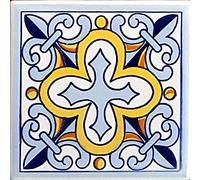 PIASTRELLA IN CERAMICA DECORATE 10X10XH1, CERAMIC TILE (ordine minimo 5 pezzi anche l'uno diverso dall'altro)