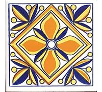 PIASTRELLA in Ceramica VIETRESE Decorate 10X10XH1, VIETRI Ceramic Tile (Ordine Minimo 5 Pezzi Anche l'uno Diverso dall'altro)