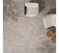 Piastrella in gres porcellanato Ea-Pavement Piasentina 20x40,4 cm 1,46 m² Marrone-chiaro