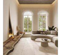 Piastrella in gres porcellanato Stone Tendace beige 60,4x60,4 cm 1,46 m² Beige pietra