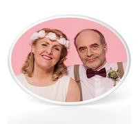 Piastrella per foto commemorativa impermeabile per lapide, targa ritratto in ceramica personalizzata decorazioni fotografiche per cimitero, regali per lutto per la perdita di padre, madre, nonni