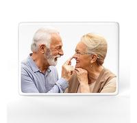 Piastrella per foto commemorativa impermeabile per lapide, targa ritratto in ceramica personalizzata decorazioni fotografiche per cimitero, regali per lutto per la perdita di padre, madre, nonni