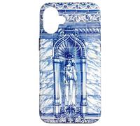 Piastrella portoghese blu e bianca - Azulejo - Maria Maddalena Custodia per iPhone 16 Plus