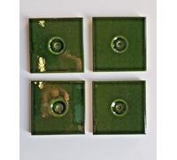 PIASTRELLA QUADRATA PIANA VERDE per STUFA LINCAR MONELLA 174/175 - CONF 4 PZ