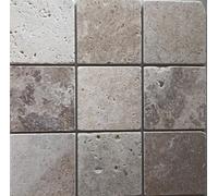 Piastrella Travertino Pietra Naturale Mosaico Antico Beige Chiaro WBF-45-46079