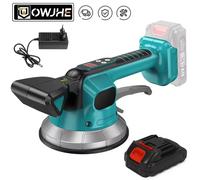 Piastrellatrice per piastrelle a 10 velocità 21V Piastrelle per pavimenti elettriche Piastrelle per posa Strumento vibrante Ventosa allargata Dispositivo per pavimentazione di piastrelle domestiche