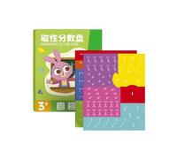 Piastrelle a frazione magnetica - Manipolanti di apprendimento in matematica per l'educazione pratica, impegno in on blocchi di costruzione interattivi, giocattolo educativo per la scuola, elè