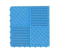 Piastrelle a incastro per terrazza, 30,5 x 30,5 cm, PVC, drenaggio antiscivolo, blu, moquette modulare a incastro, piastrelle, doccia, bagno, piscina, garage, trave