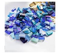 piastrelle a mosaico, 250 g di piastrelle for mosaico in vetro cristallo a specchio colore misto, forma irregolare, pietra for, materiali for fai da te, arte e artigianato(F)