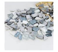 piastrelle a mosaico, 250 g di piastrelle for mosaico in vetro cristallo a specchio colore misto, forma irregolare, pietra for, materiali for fai da te, arte e artigianato(K)
