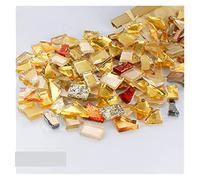 piastrelle a mosaico, 250 g di piastrelle for mosaico in vetro cristallo a specchio colore misto, forma irregolare, pietra for, materiali for fai da te, arte e artigianato(D)