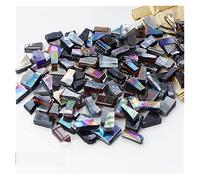 piastrelle a mosaico, 250 g di piastrelle for mosaico in vetro cristallo a specchio colore misto, forma irregolare, pietra for, materiali for fai da te, arte e artigianato(E)