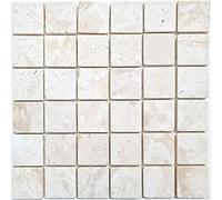 Piastrelle a mosaico in marmo THUMBNAIL bianco cucina bagno pavimento doccia MOS40-T48W_f
