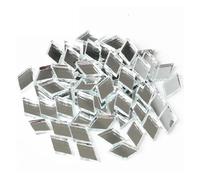 Piastrelle a mosaico in vetro, 100 g, a specchio, a forma di diamante, per fai da te, artigianato, accessori per la casa, decorazione da parete (diamante puzzle)