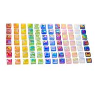 Piastrelle a mosaico per fai da te, 1.100 pezzi, multicolore iridescenti | Pietre per mosaico per progetti fai da te, creazione di gioielli, attività per adulti e