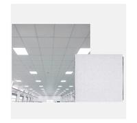 Piastrelle acustiche per soffitto di alta qualità, 600 x 600 mm, 30 pezzi, foglio di alluminio bianco da 0,5 mm di spessore, ideale per Home Theater e uffici Soluzione a griglia sospesa durevole