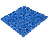 Piastrelle ad incastro per pavimento del garage, tappetini modulari in PVC, antiscivolo e autodrenanti, per garage, autolavaggio/officina, piastrelle per pavimenti rimovibili, 30 x 30 x 1,5 cm, blu, 8