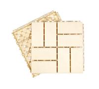 Piastrelle ad Incastro per Terrazze, Pannelli per Pavimenti Esterni Facili da Montare, Pietre Decorative per Pavimentazione, per Balconi, Cortili, Giardini, Verande,Bianca,2PCS