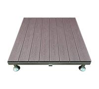 Piastrelle ad Incastro Piastrelle per Terrazza in WPC(Brown,84x84x20cm)
