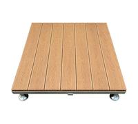 Piastrelle ad Incastro Piastrelle per Terrazza in WPC(Natural,84x84x30cm)