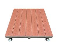 Piastrelle ad Incastro Piastrelle per Terrazza in WPC(Red,84x84x50cm)