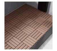 Piastrelle ad incastro, tappetini in plastica impermeabili per patio, terrazza, bagno, cucina, piscina, facili da installare e durevoli