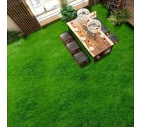 Piastrelle adesive 3D autoadesive per pavimenti, con un semplice prato verde, perfette come murale decorativo per camera da letto e bagno