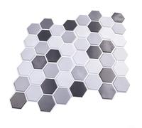 Piastrelle adesive da parete a mosaico impermeabili per cucina e bagno, materiale PVC adatto per superfici lisce tra cui metallo e vetro (10 pezzi)