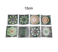 Piastrelle Adesive da Parete in PVC Verde Artistico 24PCS Divertenti e Creative