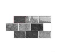 Piastrelle adesive da parete per cucina, paraschizzi, impermeabili, autoadesive, resistenti al calore, facili da installare, senza malta o attrezzi, stile moderno, 15,5 x 30,5 cm, colori assortiti