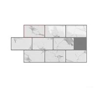 Piastrelle adesive da parete per cucina, paraschizzi, impermeabili, autoadesive, resistenti al calore, facili da installare, senza malta o attrezzi, stile moderno, 15,5 x 30,5 cm, colori assortiti
