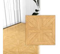 piastrelle adesive pavimento Piastrelle for pavimenti con motivo a venature del legno, spesse 0,08 pollici, adesivi for pavimenti autoadesivi rimovibili in PVC(Style E,6㎡/64.56sq ft=17pcs)