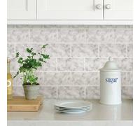 Piastrelle Adesive Per Backsplash 4 Pezzi Subway Carrara Marble NH2954 WallPops