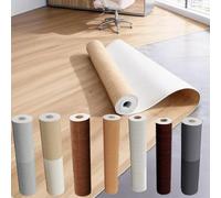 Piastrelle adesive per pavimenti 3D in vinile autoadesivo rotolo effetto legno, per qualsiasi ambiente, copertura per pavimento, impermeabile e antiscivolo, facile da installare(Size:120CM*1M,Color:A)