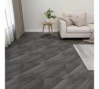 Piastrelle autoadesive per il bagno, in PVC, autoadesive, 5,21 m², 2 mm, effetto rovere, lavate, per cucina, sala da pranzo, soggiorno, corridoio