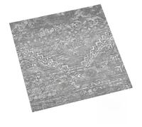 Piastrelle autoadesive per pavimento in PVC, grigio cemento, 30,5 x 30,5 cm | PVC effetto legno, senza cuciture, installazione rapida, salotti e camere da letto, facile da pulire