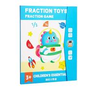 Piastrelle con frazioni magnetiche e cerchi frazioni Set giochi puzzle per l ' apprendimento per manipolatori matematica in età prescolare Strumento educativo Strumenti didattici per