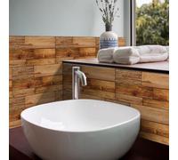 Piastrelle da parete in ciottoli simulati smerigliati backsplash peeling e decorazione da parete rinnovamento adatto per cucina bagno 6 pz (E)